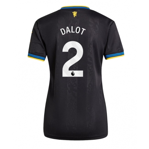 Billige Fotballdrakt Manchester United Diogo Dalot #2 Replika Tredjedrakt Dame 2025-26 Kortermet Billige Fotballdrakt Manchester United Diogo Dalot #2 Replika Tredjedrakt Dame 2025-26 Kortermet
